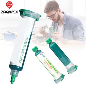 1-5pcs 10CC UV 경화 솔더 마스크 잉크 저항 붙여 넣기 PCB BGA 회로 기판 용 녹색 오일 보호 페인트 전자 수리 도구