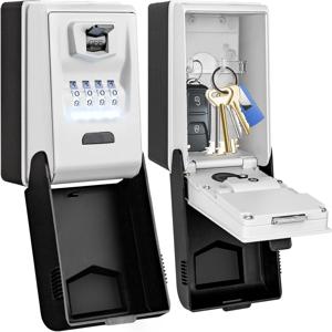 벽 마운트 야외 콤비네이션 잠금 상자, 라이트 업 다이얼, 방수 키 안전, 대용량 리얼터 잠금 상자