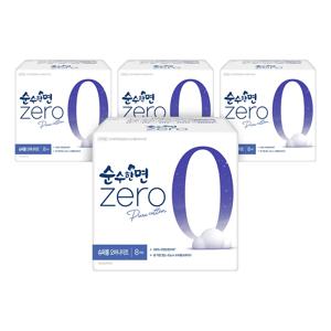 깨끗한나라 순수한면 제로 ZERO 슈퍼롱 오버나이트 8개입 4팩