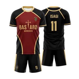 Blue Lock Anime Men Suits Futsal Vl Replika Bastard 뮌헨 저지 반소매 반바지 세트 남성 여성 캐주얼 스포츠 T 셔츠