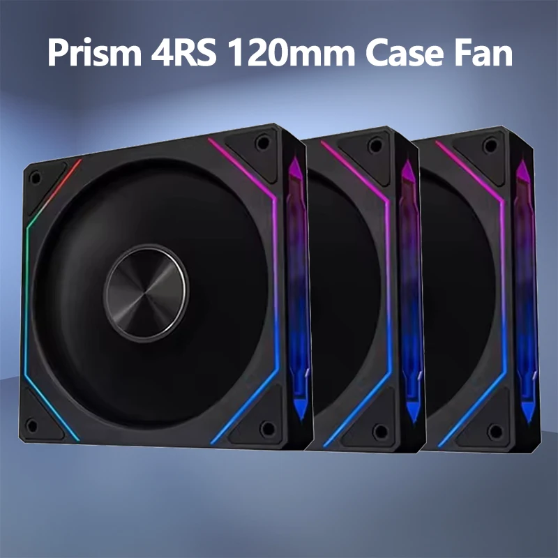ICE 고래 프리즘 4RS 인피니티 미러 디자인 ARGB 120mm 섀시 냉각 팬 5V 3PIN 조명 동기화 4PIN PWM PC 케이스 팬