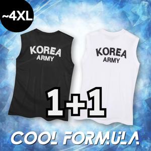 [1+1] MACCI (마찌) ROKA 코리아 아미 로카 기능성 나시 민소매 스포츠 쿨 나시티 (정품)