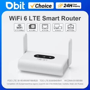 DBIT 4G LTE 라우터 WiFi6 라우터 300Mbps 모뎀 4G WiFi 휴대용 라우터 비계약형 5G SIM 카드 호환 플러그 앤 플레이
