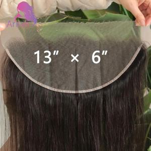 스트레이트 인모 13x6 레이스 프론탈 프리플럭 150% 밀도 풀 엔드 내추럴 컬러 브라질리언 버진 헤어 10-22인치