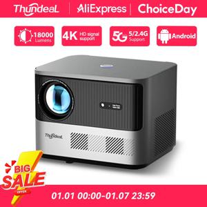 ThundeaL 풀 HD 1080P 프로젝터 TDA6W 자동 초점 스마트 안드로이드 WIFI LCD LED 비디오 홈 시어터 휴대용 프로젝터 홈 시어터