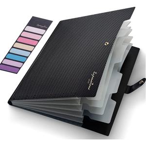 확장 파일 폴더, 문서용 5개의 포켓 폴더, 학교 사무용품용 휴대용 종이 정리함, A4 크기