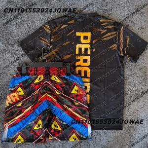 UFC 최고의 복서 알렉스 페레이라 복싱 격투 이벤트 티셔츠 반바지 남성용 통기성 저지 레슬링 러닝 땀 흡수 세트