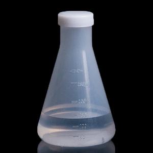 실험실 플라스틱 에를렌마이어 플라스크 원뿔형 용기 병 나사 캡 포함 50ml에서 1000ml 실험실 실험용