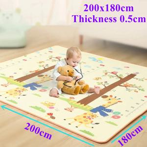 200x180cm 두께: 0.5cm 8가지 스타일 선택 가능 아기 놀이 매트 어린이 러그 플레이매트 아기방 기어다니기 패드 아기 카펫 러그