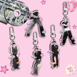 귀여운 케이팝 코르티스 케온호 키체인 귀여운 아크릴 성현 주훈 제임스 마틴 키링 가방용 재미있는 선물 굿즈 액세서리