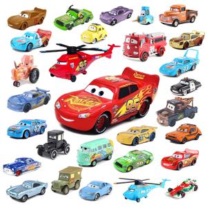 디즈니 픽사 카즈 2 라이트닝 맥퀸 장난감 마터 기도 셰리프 리지 칙 힉스 다이캐스트 합금 미니카 3 어린이 선물용 장난감