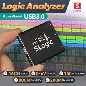 Sipeed SLogic16U3 16채널 800M 샘플링 속도 5Gbps USB3 초고속 로직 분석기 조정 가능한 임계값 WIN MAC Linux용
