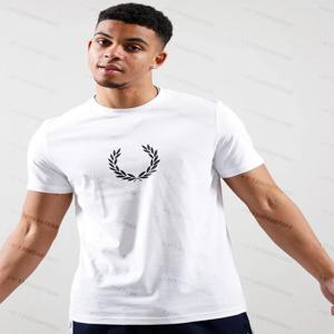 2025 루즈 티셔츠 남녀 공용 순면 고품질 트렌디 브랜드 프린팅 크루넥 여름 신상 반팔 상의