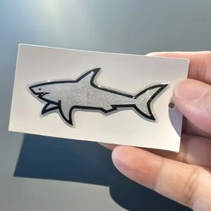 상어 물고기 엠블럼 스티커 배지 펜더 데칼 자동차 트럭 교체용 범용 차량 SUV 오토바이 자전거 액세서리