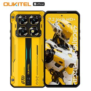 OUKITEL WP60 10000mAh 러기드폰 7.2인치 HD+ 디스플레이 48GB(16+32) +512GB MTK 7025 스마트폰 안드로이드 15, 108MP 카메라, NFC, 120Hz