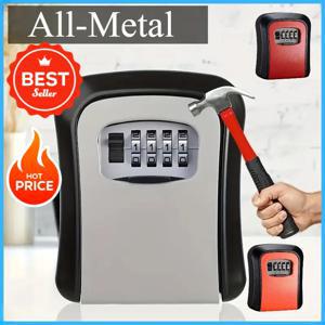 1개 초강력 플립탑 키 보관함, 고급스러운 올메탈 키 보관함, 가정용, 비상용 조합 잠금장치 포함