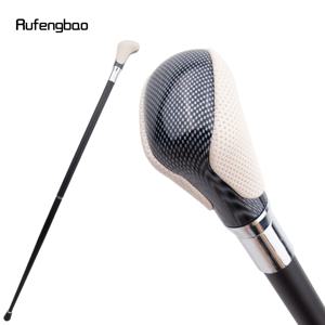 화이트 블랙 가죽 화이트 케인 패션 장식용 스틱 신사 우아한 코스프레 케인 크로시어 공연 무대용 케인 94cm