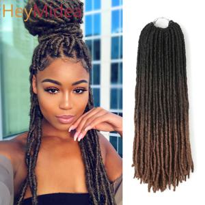18 인치 스트레이트 크로 셰 뜨개질 트위스트 헤어 브레이드 합성 헤어 익스텐션 Kanekalon Fiber Braiding For Black Women Hair HeyMide