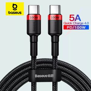 베이스어스 100W USB C to USB C 케이블 (맥북 프로용) - 아이폰 17/16/15 Pro Max 고속 충전 지원 퀵차지 4.0 충전 케이블