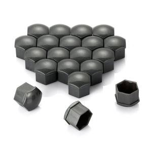 20Pcs 유니버설 17mm 플라스틱 자동차 바퀴 너트 커버 볼트 캡 아우디 A3 A4 B8 B9 A5 Q3 Q5 Q7 A6 A7 자동차 액세서리