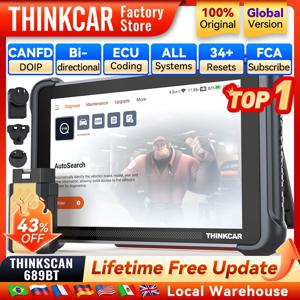 씽카 씽스캔 689BT 키 프로그래밍 자동차 진단 도구 양방향 OBD2 스캐너 ECU 코딩 CANFD DOIP 34 리셋