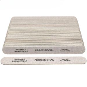 100개 네일 파일 100/180 나무 샌딩 버퍼 블록 페디큐어 매니큐어 UV 젤 네일 폴리쉬 프로 네일 파일 인조 손톱 팁