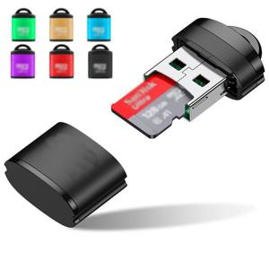 USB 마이크로 SD/TF 카드 판독기 USB 2.0 미니 휴대 전화 메모리 카드 판독기 노트북 액세서리 용 고속 USB 어댑터