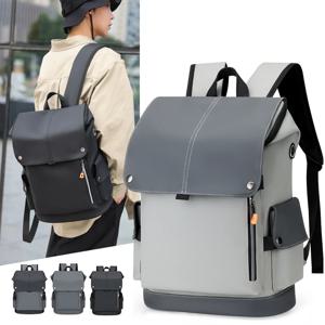 고품질 PU 가죽 방수 남자 노트북 배낭 비즈니스 도시 남자 배낭 USB 충전에 대 한 대형 컴퓨터 배낭