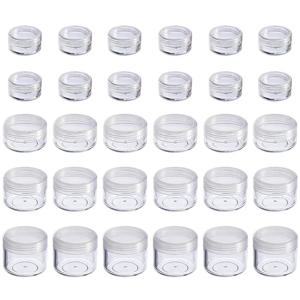 10Pcs 2g 3g 5g 10g 15g 20g 30g 플라스틱 화장품 메이크업 상자 네일 아트 보관 냄비 컨테이너 투명 샘플 로션 항아리