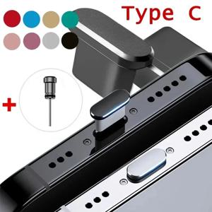 유형 C 전화 먼지 플러그 세트 USB 유형-C 포트 및 3.5mm 이어폰 잭 플러그 삼성 화웨이 Xiaomi for iPhone ipad Apple Airpods