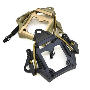 금속 슈라우드 전술 헬멧 오징어 FAST 헬멧에 적합 CNC 산화 알루미늄 코어 다기능 장치 어댑터 베이스