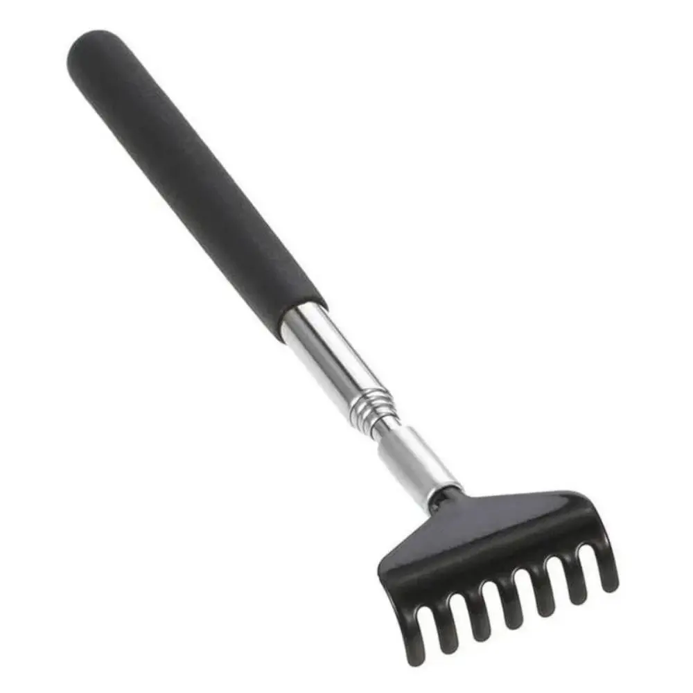텔레스코픽 백 Scratcher 긁는 Backscratcher 마사지 금속 스테인레스 스틸 도구 운반 가방
