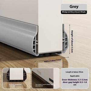 1PC PVC 도어 하단 씰 스트립 먼지 및 소음 차단 웨더스트립 씰 테이프 자가 접착 도어 드래프트 스토퍼 절연 스트립