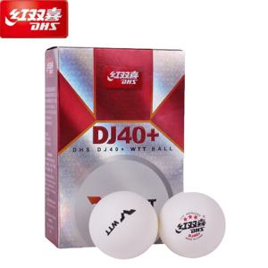 6 개/상자 DHS WTT 탁구 공 DJ40 + 공식 탁구 게임 WTT 국제 게임용 3 스타 탁구 공 사용