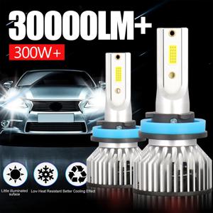 30000LM H4 H7 H11 9005 HB3 9006 HB4 9004 9007 LED 헤드라이트 전구 300W 고성능 자동 전조등 전구 6000K 12V 자동차 안개 램프