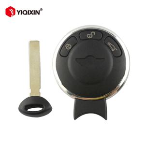 BMW 미니 쿠퍼 R56 R57 R58 Cabrio R60 R61 Clubman Countryman 소형 블레이드 스마트 카드 Fob 케이스 용 원격 자동차 키 쉘 로고 없음