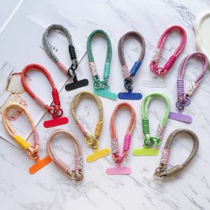 1개 짧은 손목 스트랩 휴대폰 걸이 스트랩 미끄럼 방지 낙하 방지 분실 방지 폰 케이스 연결 부품 범용 펜던트