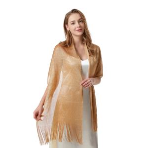 섹시한 패션 연회 선 스크린 목도리 골드 실버 반짝 이는 스카프 여성을위한 레이스 술 파티 이브닝 ​​드레스 스카프