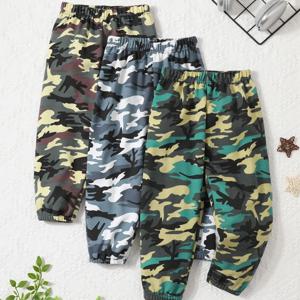 어린이 멀티 컬러 위장 멋진 멋진 스포츠 바지, 남아 레저 훈련 하룬 바지, 여아 조커 탄성 허리 바지