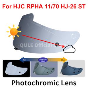 HJC RPHA 11 PRO RPHA 70 ST HJ-26 헬멧 쉴드 Uv 컷 카스코 모토 페이스 쉴드 Visera Windshield 용 포토 크로믹 바이저