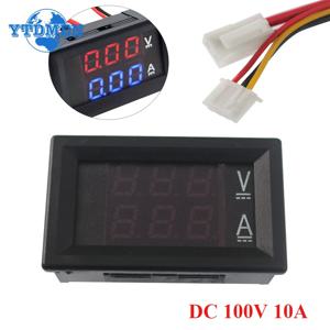 DC 0-100V 10A 디지털 전압계 전류계 LED 디스플레이 모듈 DSN-VC288 LED 앰프 듀얼 디지털 전압계 게이지 전압 전류