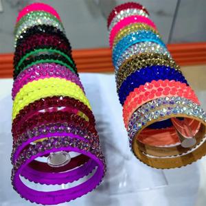 여성용 라틴 댄스 다이아몬드 고급 팔찌 귀걸이, 성인 국가 표준 댄스 블랙 풀 공연 액세서리 쥬얼리