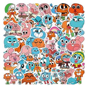 50Pcs Gumball 스티커의 놀라운 세계 다윈 Gumball DIY 스티커 Scrapbooking 전화 수하물 스케이트 보드 방수 데칼