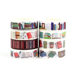 새로운 1PC 10M 데코 도서관 책 저널링을위한 Washi 테이프 세트 스크랩북 접착 마스킹 테이프 귀여운 편지지 학교 용품