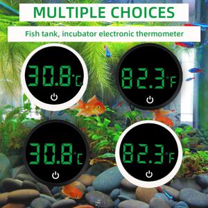 수족관 전자 온도계 LCD 온도 디스플레이 파충류 탱크용 배터리 전원을 사용하는 테라리움 Vivariums