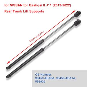 닛산 Qashqai II J11 2013-2022 뒷 트렁크 테일 게이트 스트럿 부츠 리프트 지지대 가스 스프링 댐퍼로드 용 2pcs 904504 EA0A