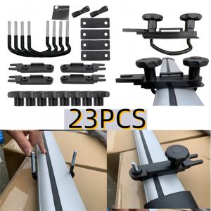 유니버설 헤비 듀티 메탈 U 볼트 루프 박스 마운팅 키트 (짐받이, 밴, SUV용) 안전 고정 클램프 액세서리