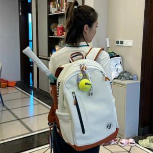 Wilson Roland Garros - 클레이 테니스 백, 수납칸이 있는 라켓 2개 최대 백팩, 프렌치 오픈 기념 여행