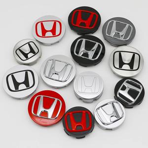 4개 ABS 58mm 69mm 자동차 휠 센터 허브 센터 캡 림 허브 방진 커버 엠블럼 (혼다 어코드 CRV XRV 시빅 오디세이 액세서리용)