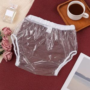 재사용 가능 방수 TPU 성인용 기저귀 팬티 투명 팬티 커버 세척이 간편한 요실금 팬츠 기저귀 부드럽고 신축성 있는